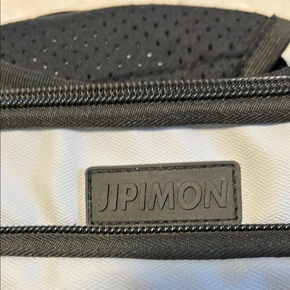 Jipimon Gray and Black Messenger Bag with Functional Design